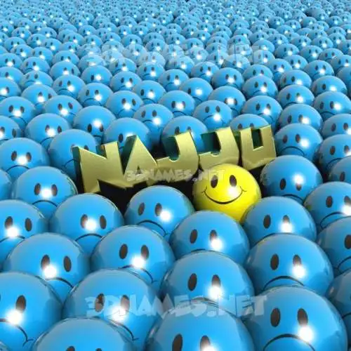najju in Special Smileys style - 3D name wallpaper najju in Special Smileys style - 3D name wallpaper