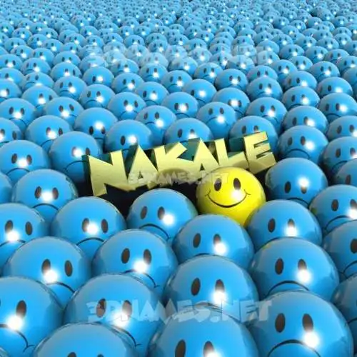 nakale in Special Smileys style - 3D name wallpaper