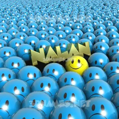 nalan in Special Smileys style - 3D name wallpaper