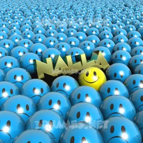 nalla in Special Smileys style - 3D name wallpaper