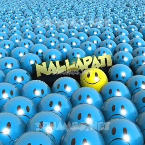 nallapati in Special Smileys style - 3D name wallpaper