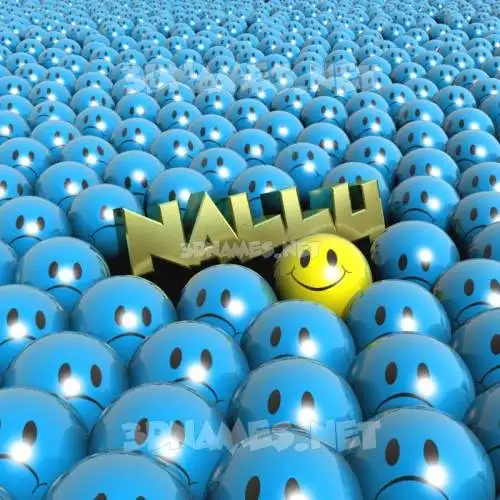 nallu in Special Smileys style - 3D name wallpaper