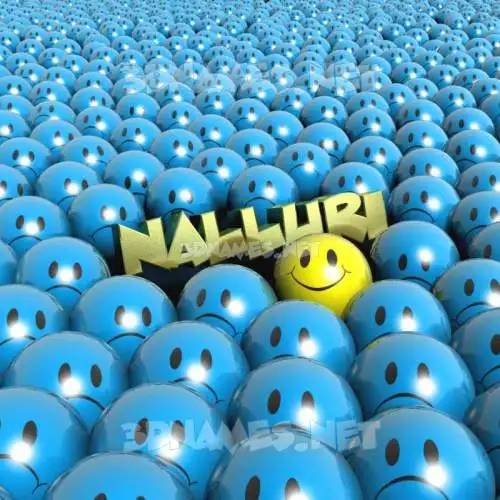 nalluri in Special Smileys style - 3D name wallpaper