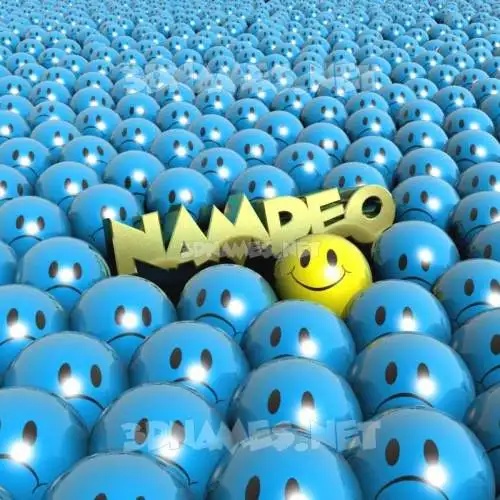 namdeo in Special Smileys style - 3D name wallpaper
