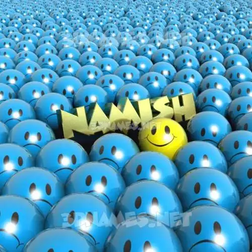 namish in Special Smileys style - 3D name wallpaper