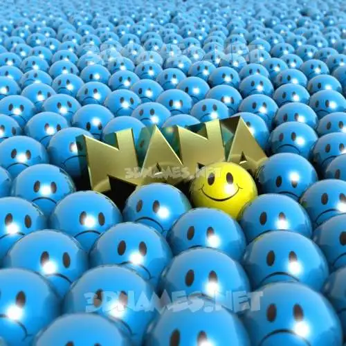 nana in Special Smileys style - 3D name wallpaper