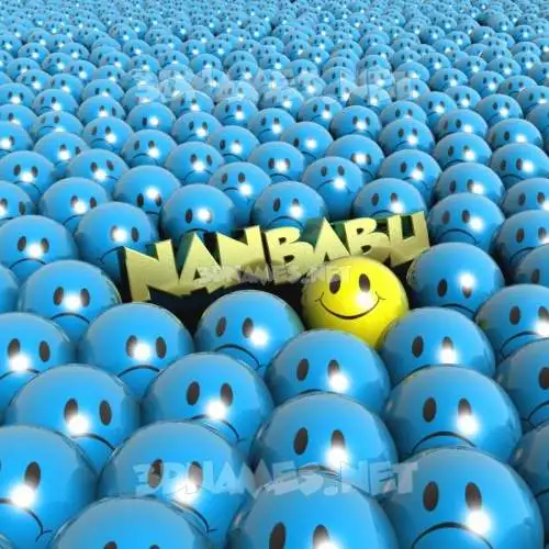 nanbabu in Special Smileys style - 3D name wallpaper