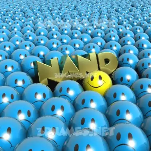 nand in Special Smileys style - 3D name wallpaper
