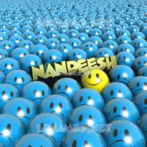 nandeesh in Special Smileys style - 3D name wallpaper