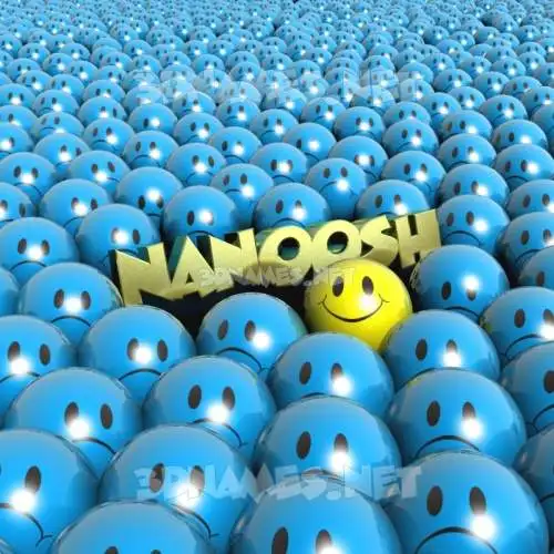 nanoosh in Special Smileys style - 3D name wallpaper nanoosh in Special Smileys style - 3D name wallpaper