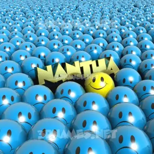 nantha in Special Smileys style - 3D name wallpaper