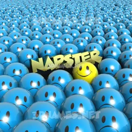napster in Special Smileys style - 3D name wallpaper