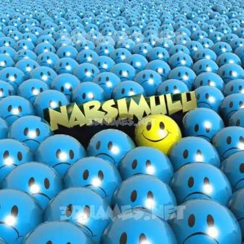 narsimulu in Special Smileys style - 3D name wallpaper