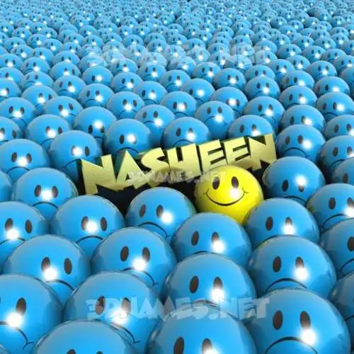 nasheen in Special Smileys style - 3D name wallpaper nasheen in Special Smileys style - 3D name wallpaper