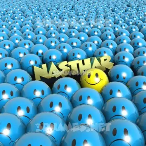 nasthar in Special Smileys style - 3D name wallpaper