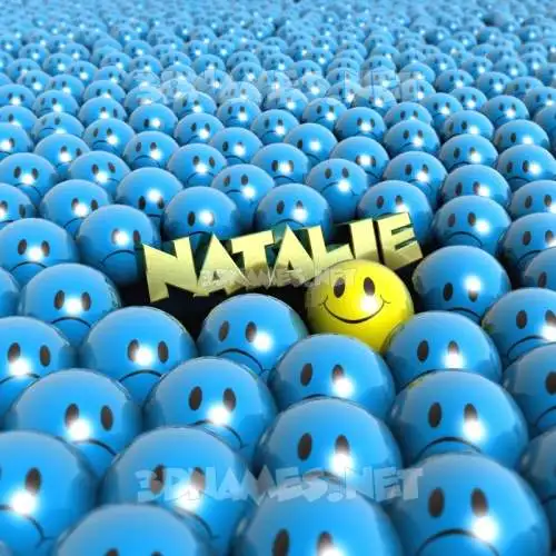 natalie in Special Smileys style - 3D name wallpaper natalie in Special Smileys style - 3D name wallpaper