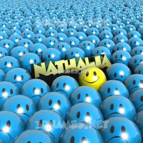 nathalia in Special Smileys style - 3D name wallpaper