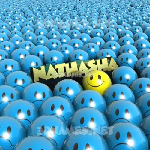 nathasha in Special Smileys style - 3D name wallpaper