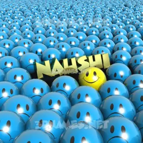naushi in Special Smileys style - 3D name wallpaper naushi in Special Smileys style - 3D name wallpaper