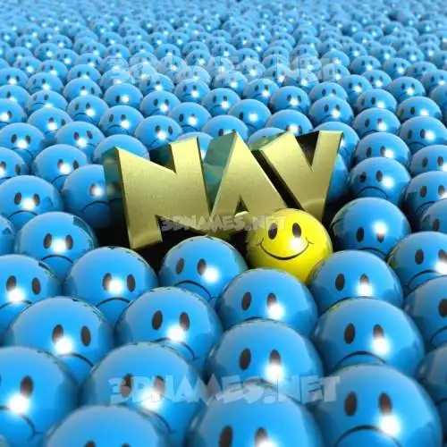 nav in Special Smileys style - 3D name wallpaper