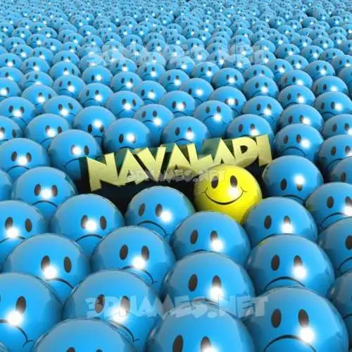 navaladi in Special Smileys style - 3D name wallpaper