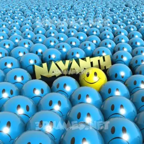 navanth in Special Smileys style - 3D name wallpaper