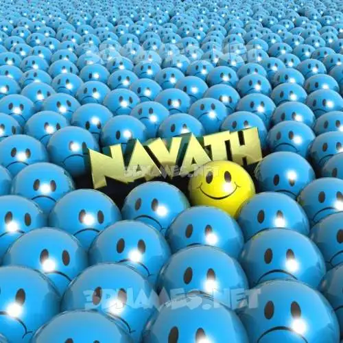 navath in Special Smileys style - 3D name wallpaper