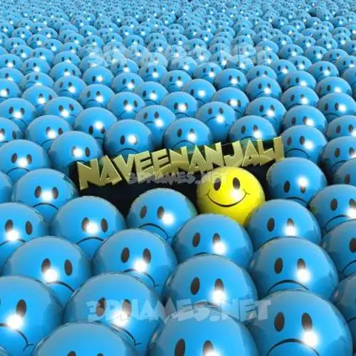 naveenanjali in Special Smileys style - 3D name wallpaper