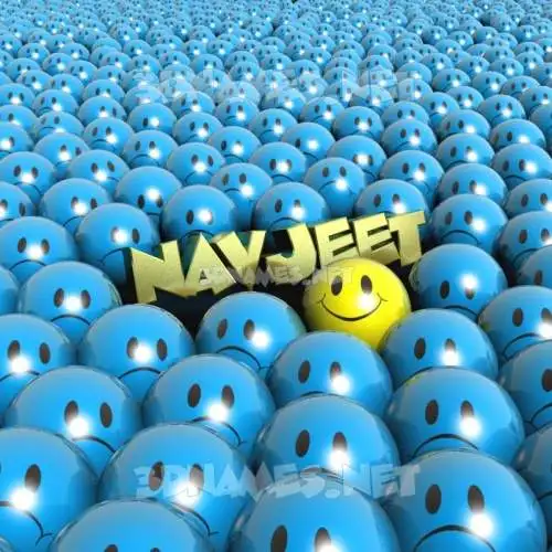 navjeet in Special Smileys style - 3D name wallpaper