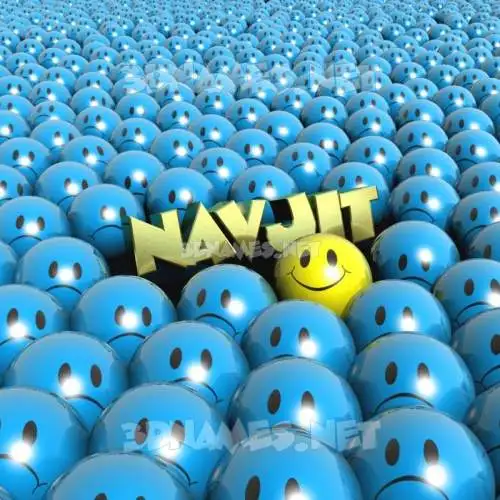 navjit in Special Smileys style - 3D name wallpaper