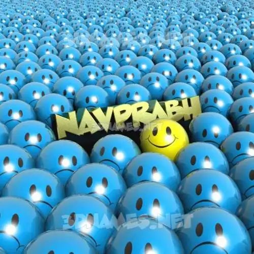 navprabh in Special Smileys style - 3D name wallpaper