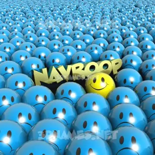 navroop in Special Smileys style - 3D name wallpaper