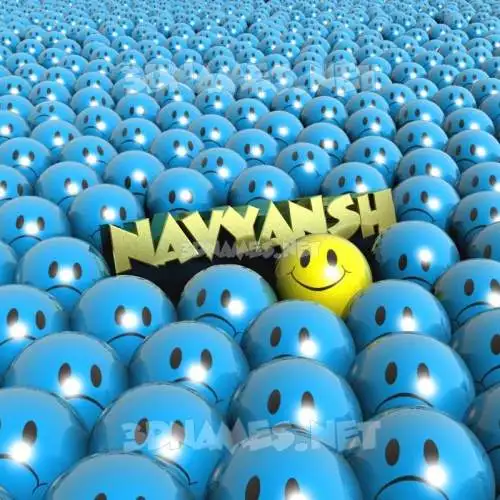 navyansh in Special Smileys style - 3D name wallpaper