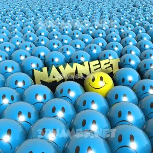 nawneet in Special Smileys style - 3D name wallpaper