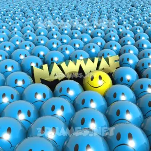 nawwaf in Special Smileys style - 3D name wallpaper nawwaf in Special Smileys style - 3D name wallpaper