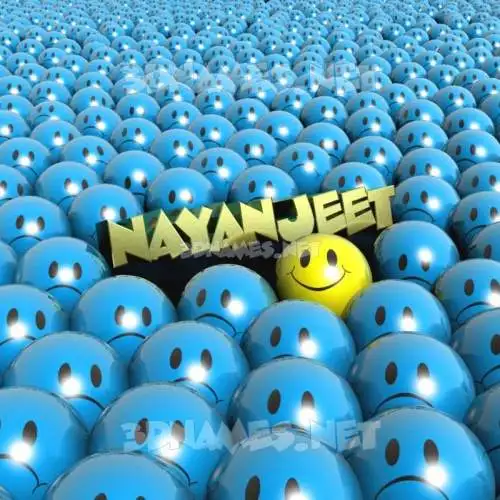 nayanjeet in Special Smileys style - 3D name wallpaper