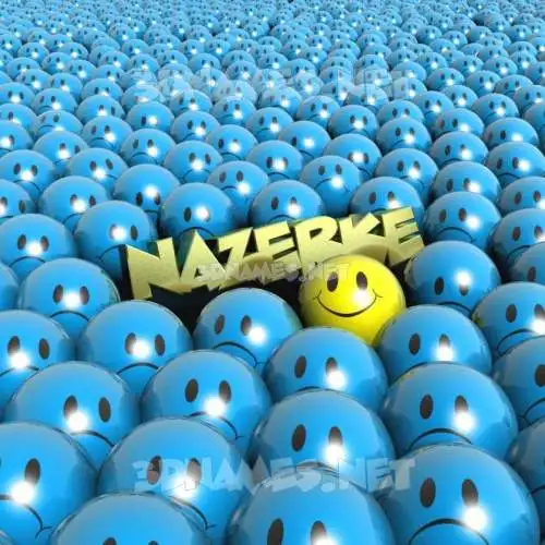 nazerke in Special Smileys style - 3D name wallpaper
