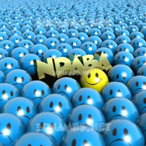 ndaba in Special Smileys style - 3D name wallpaper
