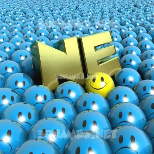 ne in Special Smileys style - 3D name wallpaper