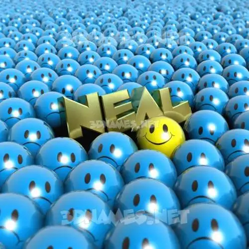 neal in Special Smileys style - 3D name wallpaper neal in Special Smileys style - 3D name wallpaper