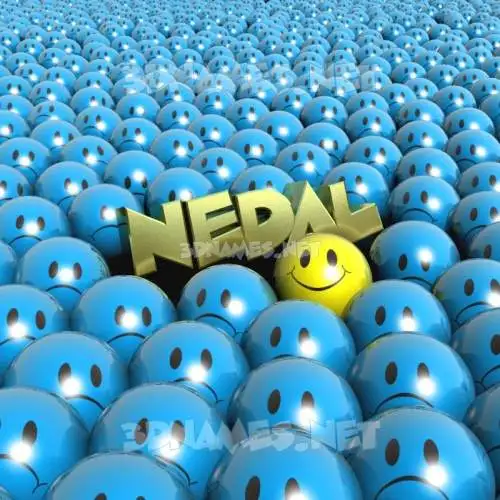 nedal in Special Smileys style - 3D name wallpaper