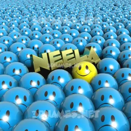 neela in Special Smileys style - 3D name wallpaper