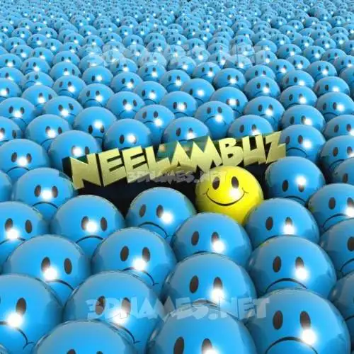 neelambuz in Special Smileys style - 3D name wallpaper