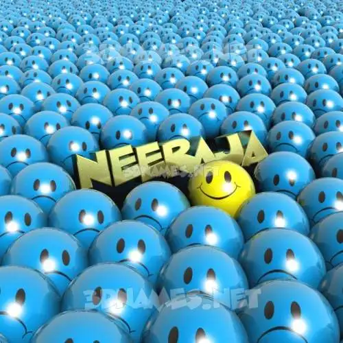 neeraja in Special Smileys style - 3D name wallpaper