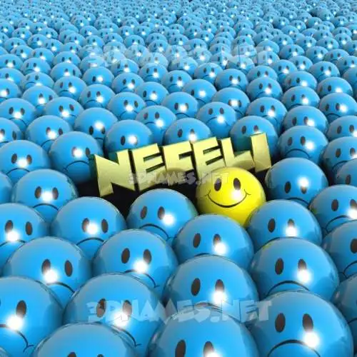 nefeli in Special Smileys style - 3D name wallpaper