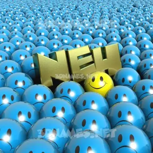 neh in Special Smileys style - 3D name wallpaper