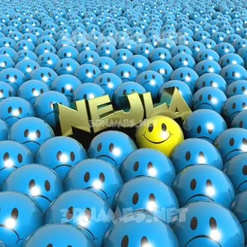 nejla in Special Smileys style - 3D name wallpaper