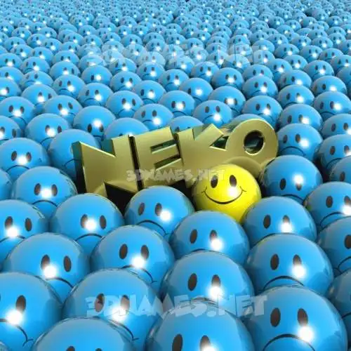 neko in Special Smileys style - 3D name wallpaper neko in Special Smileys style - 3D name wallpaper