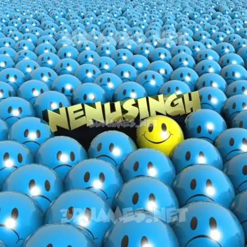 nenusingh in Special Smileys style - 3D name wallpaper