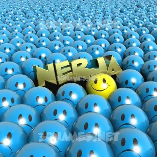 nerja in Special Smileys style - 3D name wallpaper